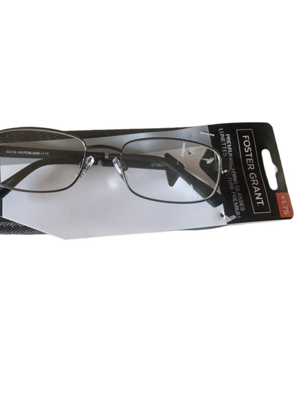 Foster Grant CT0823 Manning Gun +1.75 Reading Glasses
